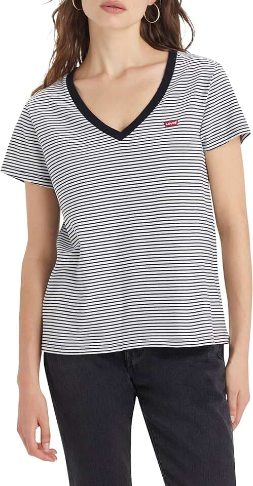 Levi's Damen Perfect Vneck T-Shirt (1er Pack)
