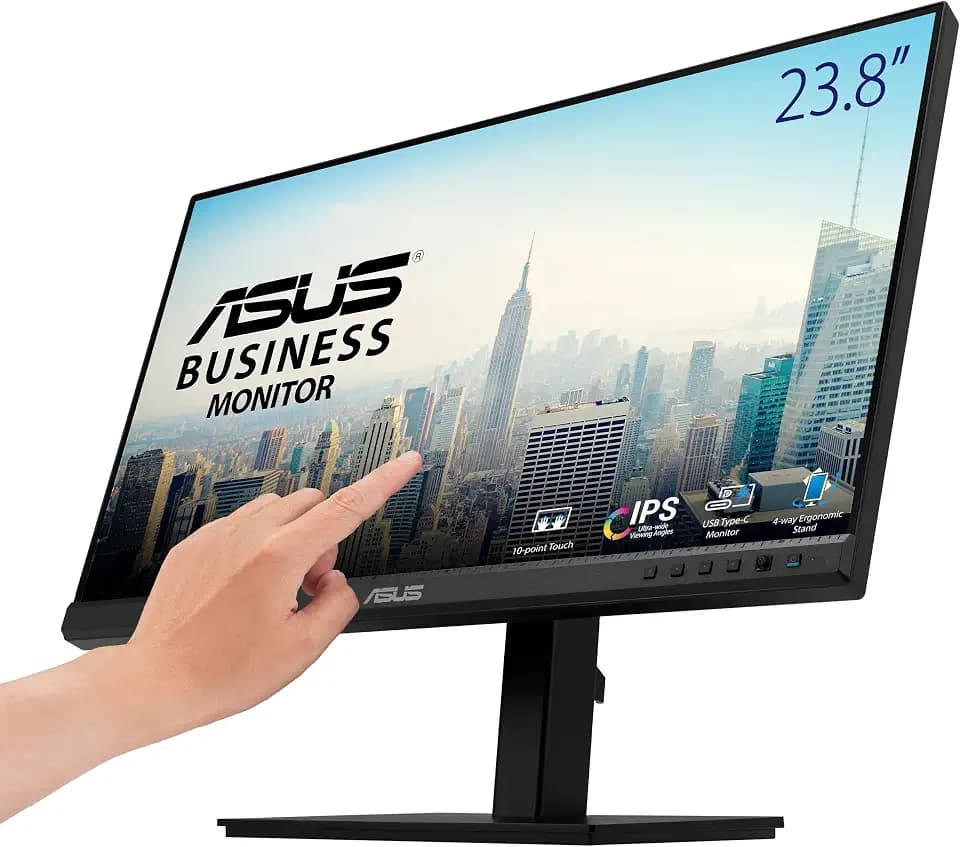 ASUS BE24ECSBT 24 Inch 1080P Touchscreen Computer Monitor, Webcam, USB-C