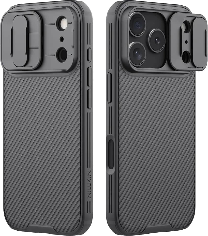 Nillkin for iPhone 17 Pro Case/iPhone 18 Pro Case with Camera Cover Black