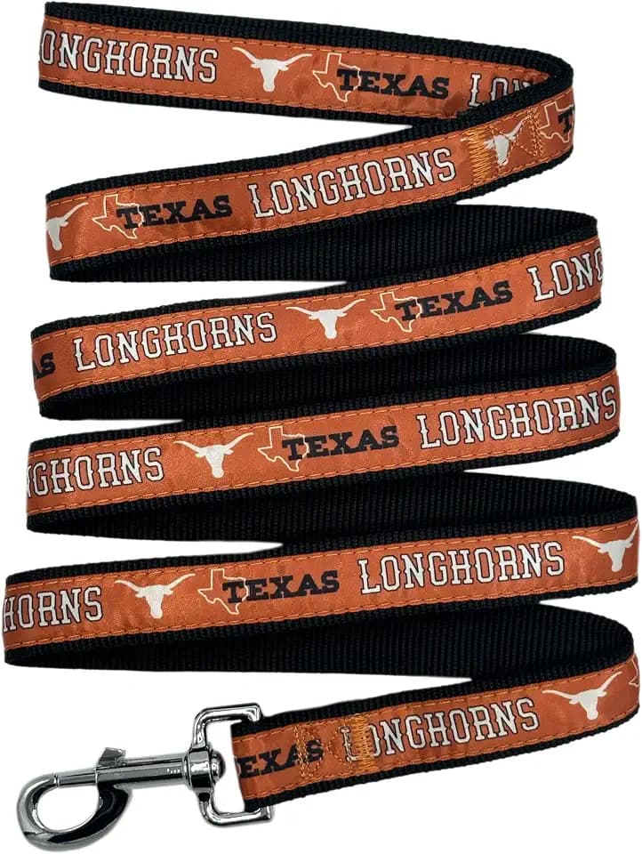 NCAA PET String, Small, Texas Longhorns, Dog String, Shiny & Colorful String for Dogs & Cats Licensed by the NCAA, Old Version