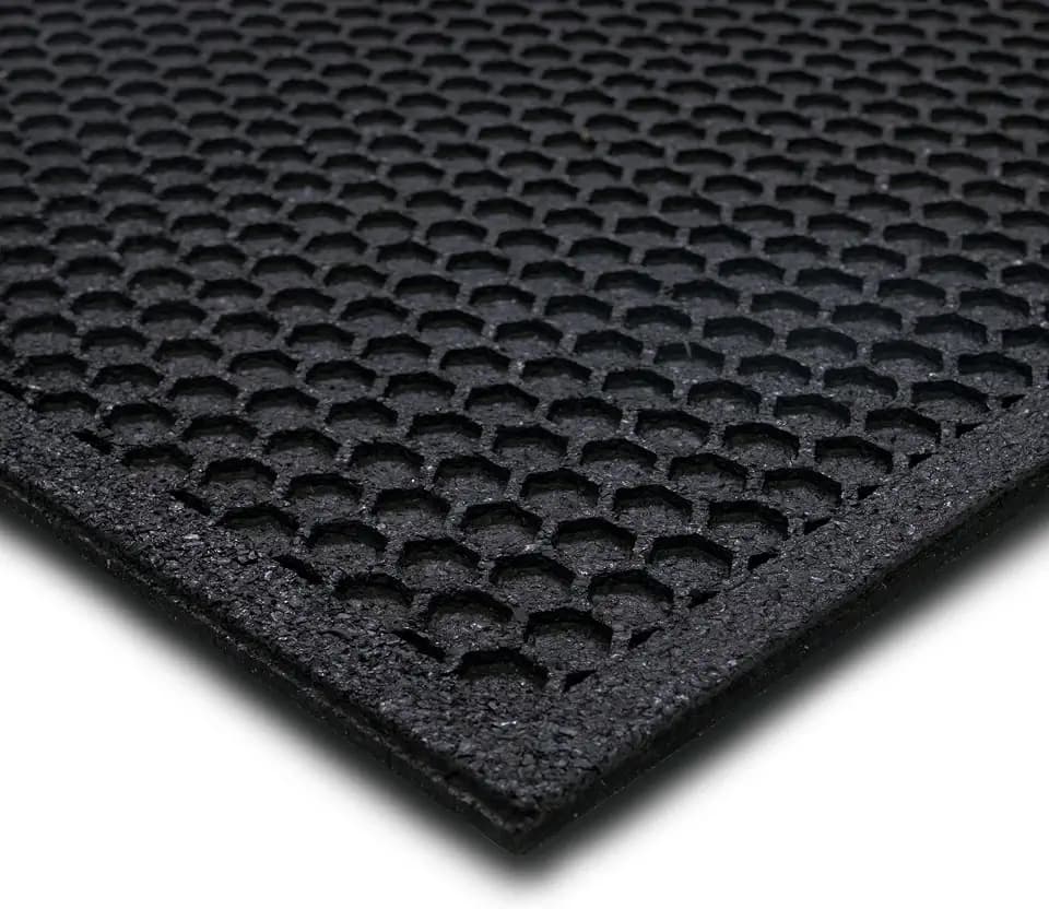 Mohawk Home Indoor Outdoor 2 Pack (2' 11" x 3' 10") Heavy Duty Rubber Floor Mat Anti Slip Restaurant Kitchen for Garage Garden Industrial Pool Entrance Bar Wet Area