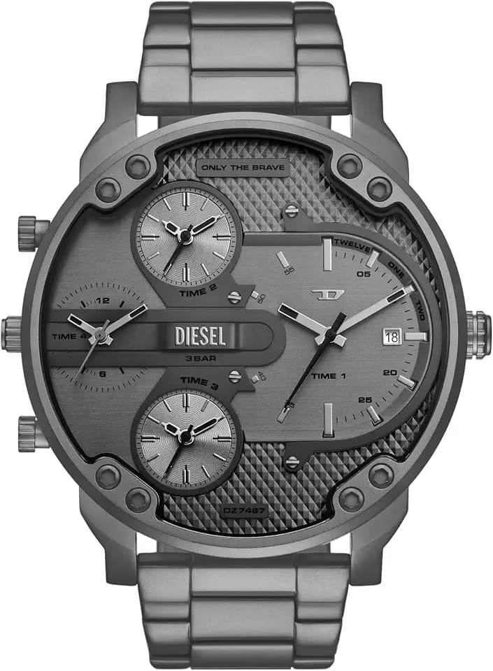 Diesel Mr. Daddy 2.0 Men's Watch, Stainless Steel Chronograph Sports Watch for Men
