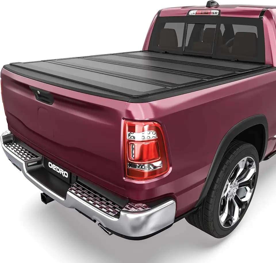 OEDRO Low-Profile Hard Quad-Fold Tonneau Cover for 2009-2026 Ram 1500 6.4ft