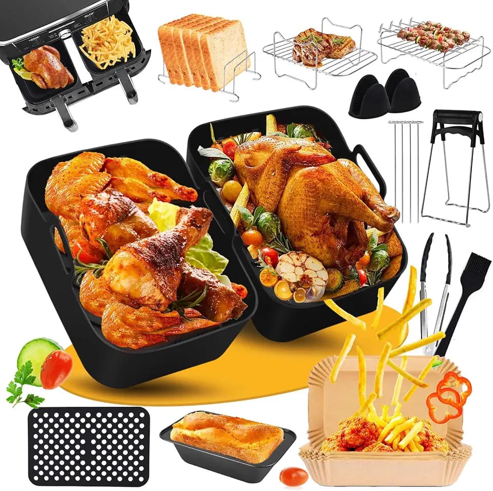 Airfryer Zubehör für Ninja AF400EU AF451EU AF300EU 7.6L-9.5L – BPA-frei