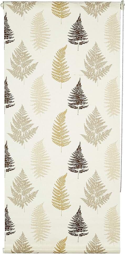 Rufflette, Frond Rollo, Breite: 60 cm (2 FT), Drop: 190 cm, Polyester-, Sand, 60 x 5 x 5 cm