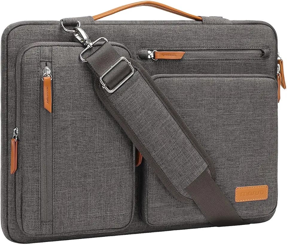 MOSISO 360 Protective Laptop Shoulder Bag 15.6 inch,15-16 inch Laptop Bag