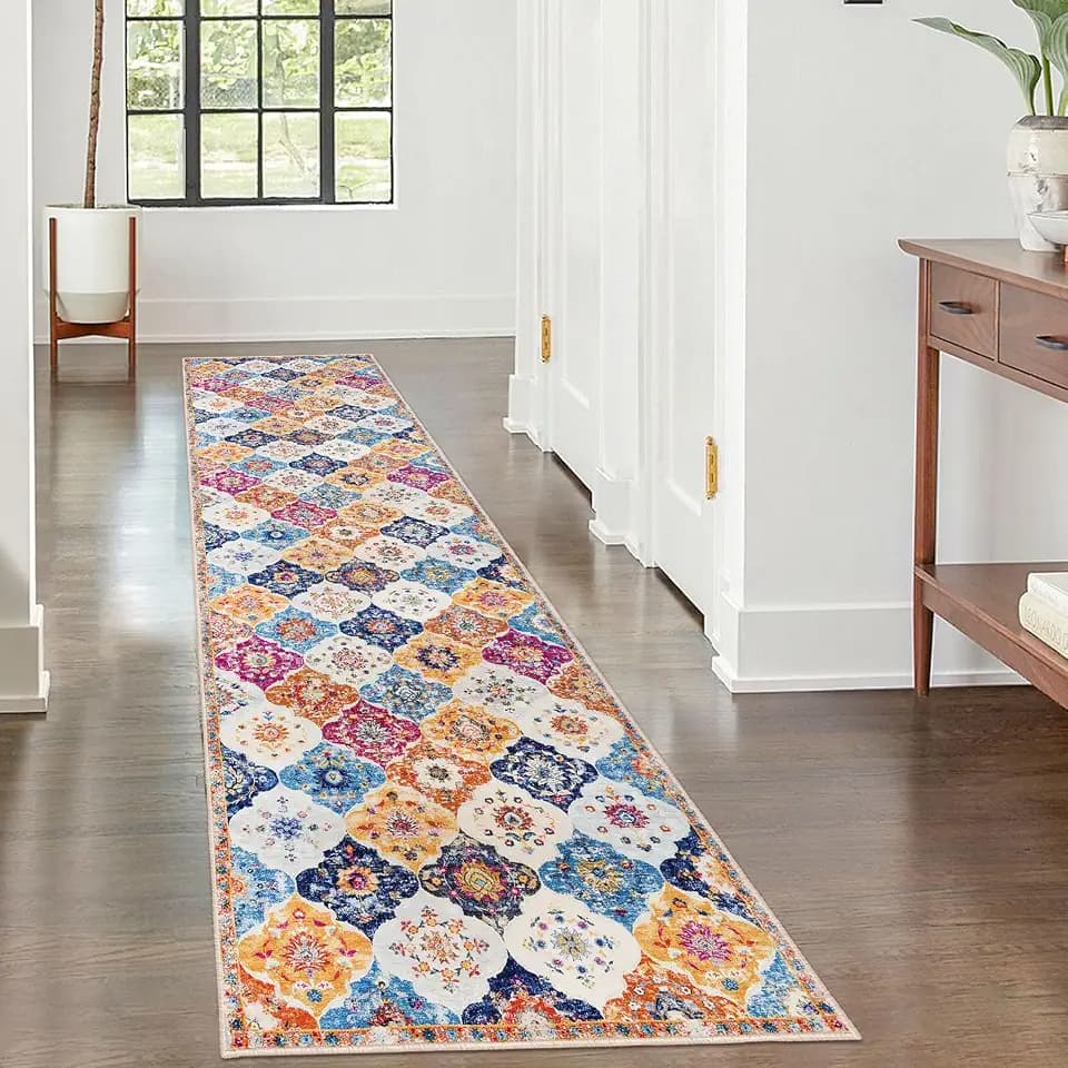 KILOCOCO 2x8 Washable Runner Rug, Nonslip Soft Area Rug for Hallway Kitchen