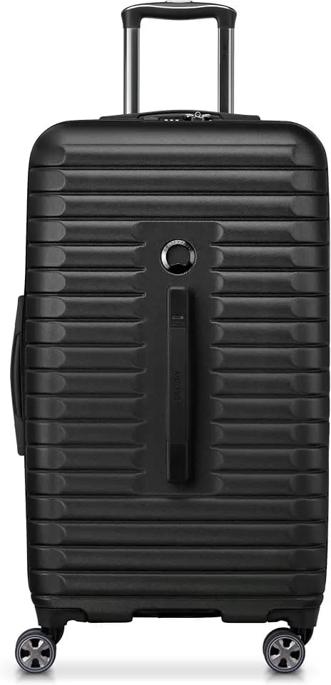 DELSEY PARIS Cruise 3.0, 26 Inch Checked Trunk Luggage, Black