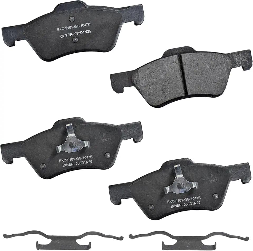 Bendix Premium SBC1047B Ceramic Front Brake Pads for Ford Escape 2012-2010, Mercury Mariner 2011-2010