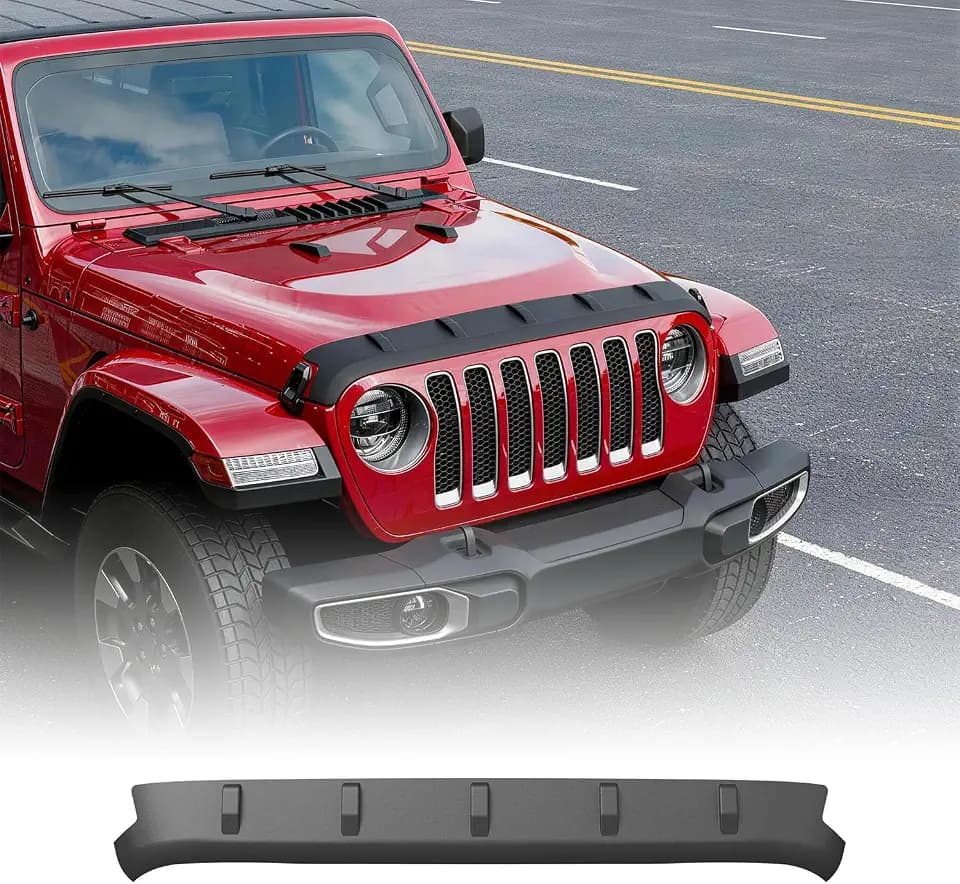 powoq Hood Deflector Compatible with 2007-2018 Jeep Wrangler JK