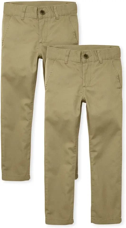 The Children's Place Boys' Stretch Skinny Chino Pants, Multipacks