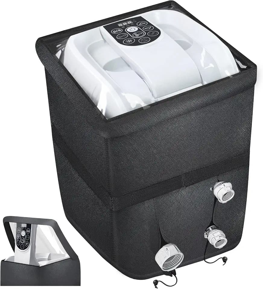 Inflatable Hot Tub Pump Cover with Plush Lining, 17''W x 15''D x 21''H