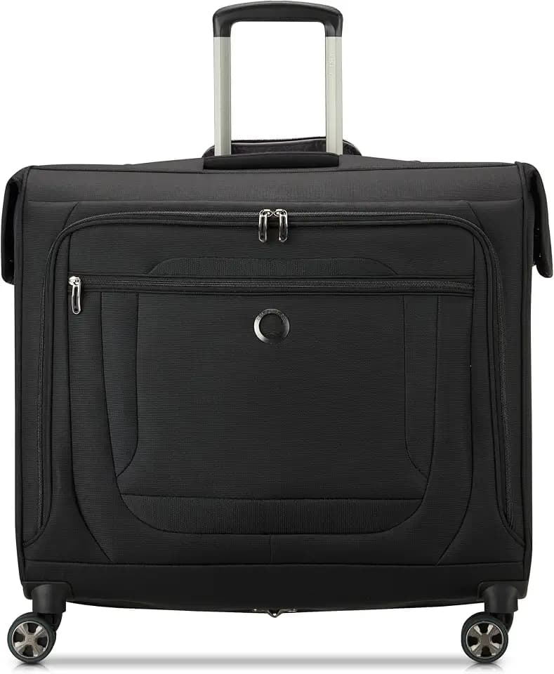 DELSEY PARIS Helium DLX, Rolling Garment Bag with Wheels, Black