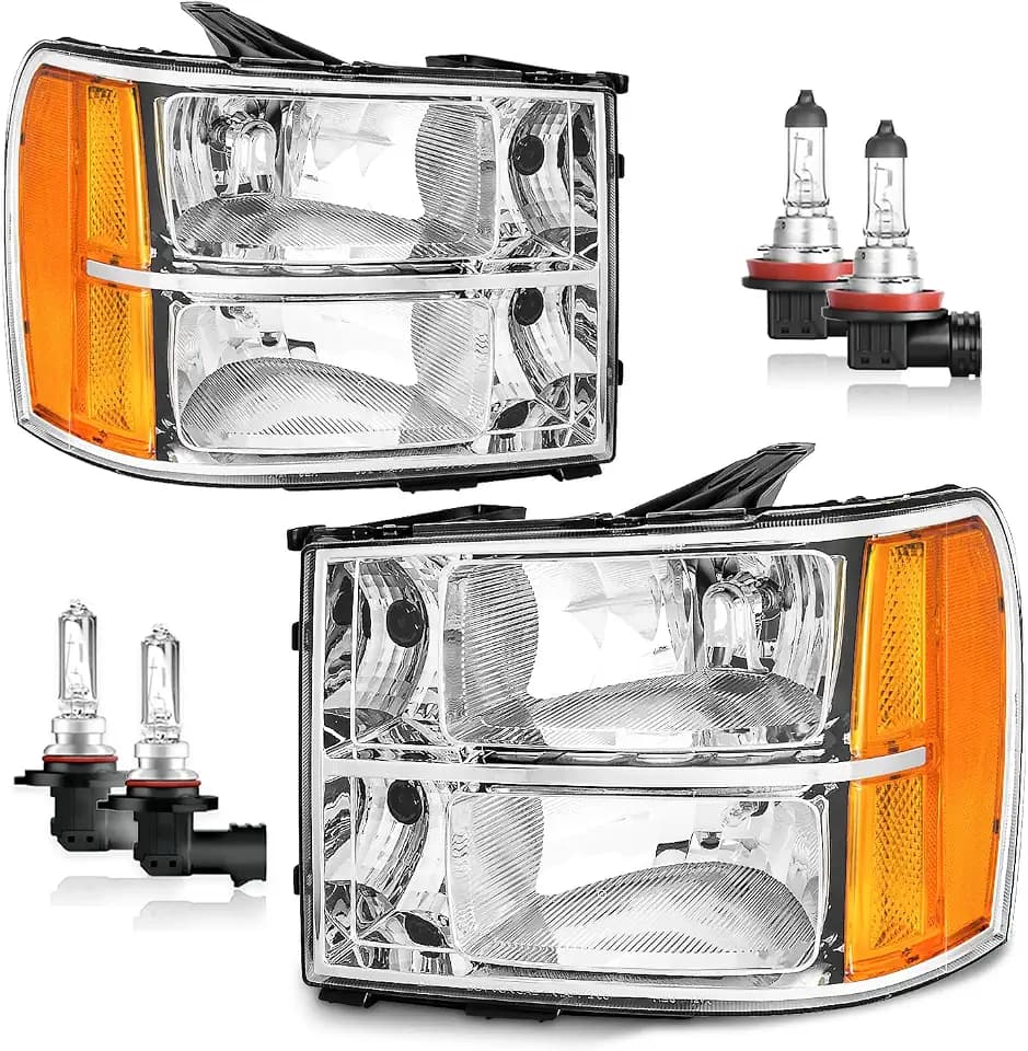 Halogen Headlights for 2007-2013 GMC Sierra 1500