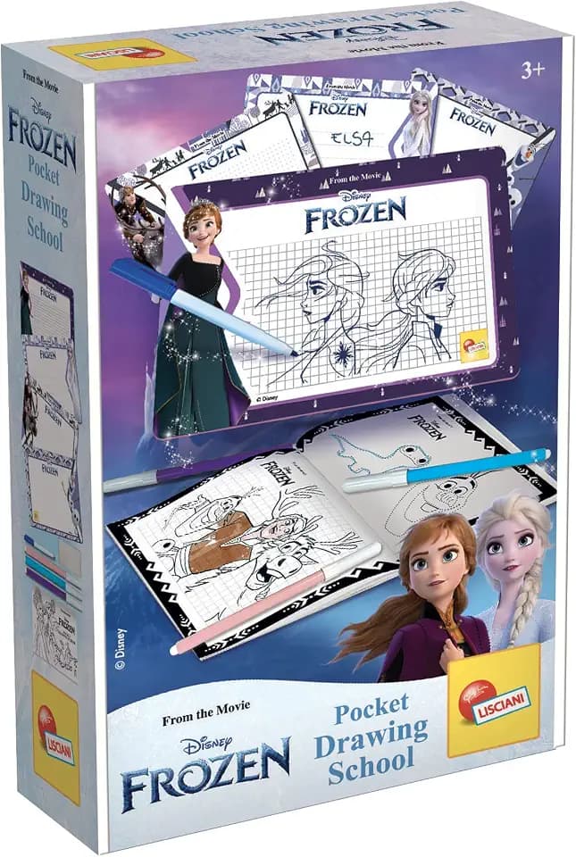 Lisciani - Disney Frozen - Zeichenschule im Taschenformat ab 3 Jahren