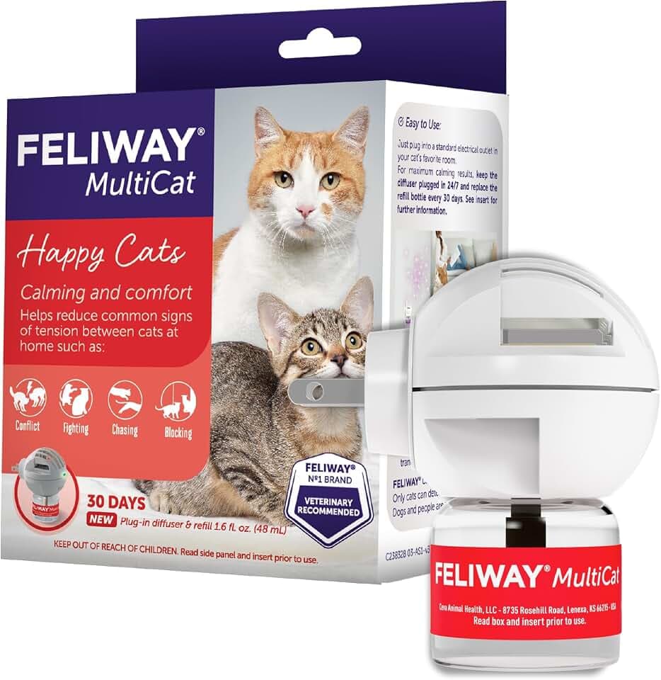 FELIWAY MultiCat Cat Calming Pheromone Diffuser Kit