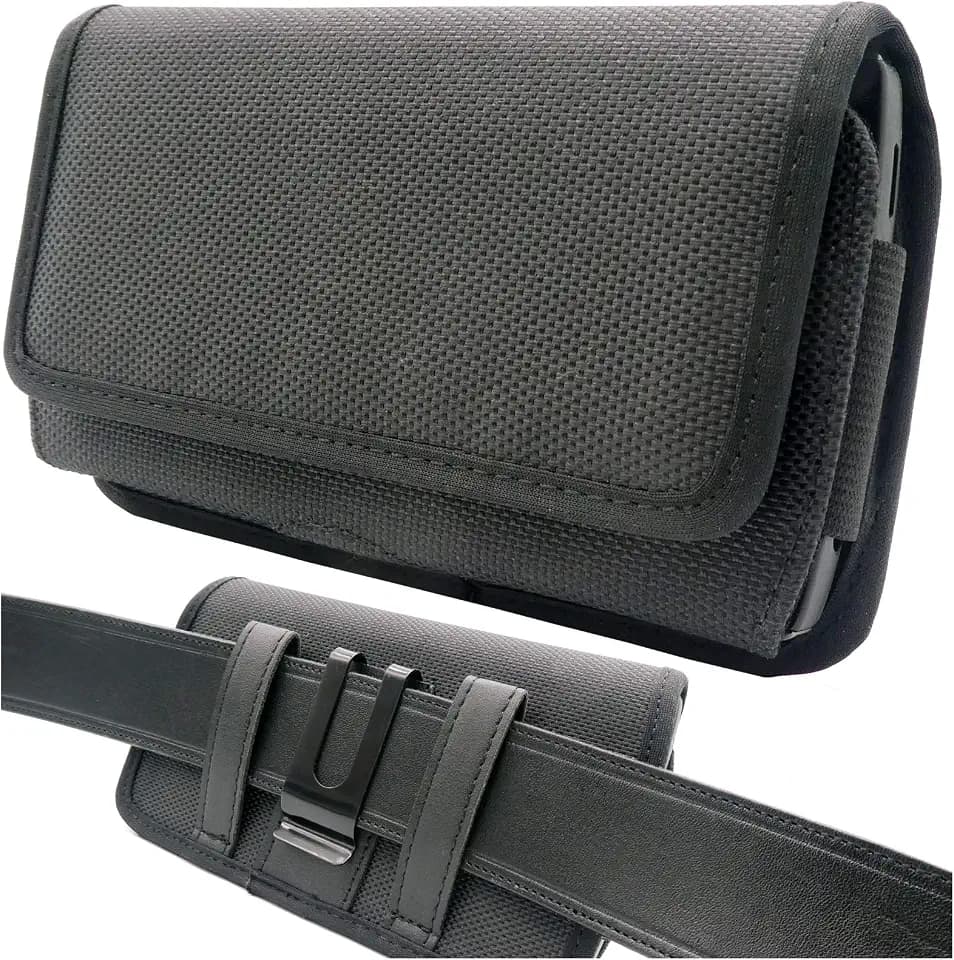 Handy Gürteltasche quer (XL) Gürtel Tasche Handytasche Handyhalterung Halterung universal zB kompatibel mit Samsung S26 S25 S24 S23 A56 A55 A36 für iPhone 17 16 15 14 13 FE Plus Ultra Lite Pro