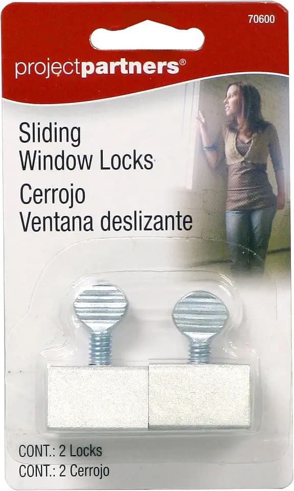 Project Partner 70600 Window Locks, 2-Pack