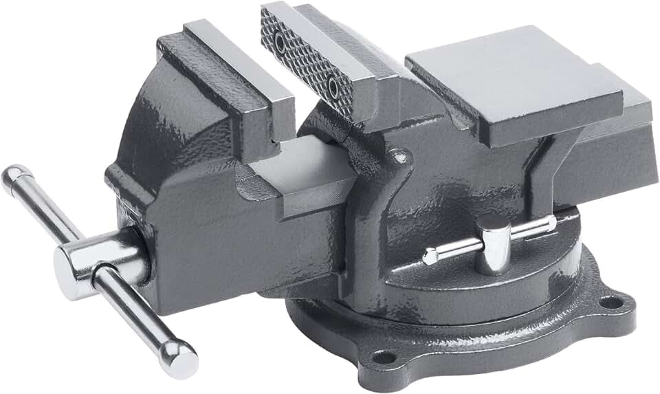 Meister Schraubstock – 100 mm Spannweite – Hochwertige Stahlbacken