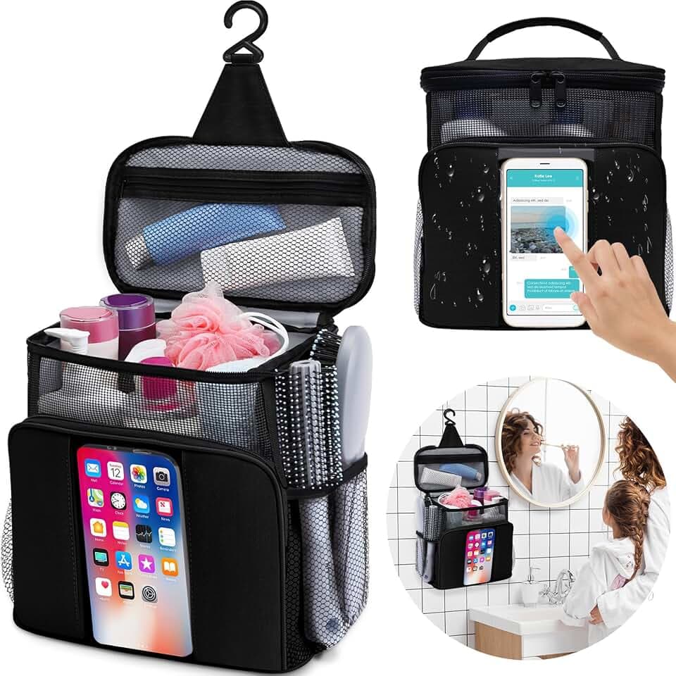 Dorm Room Essentials for College Students Girls Boys Guys, Shower Caddy