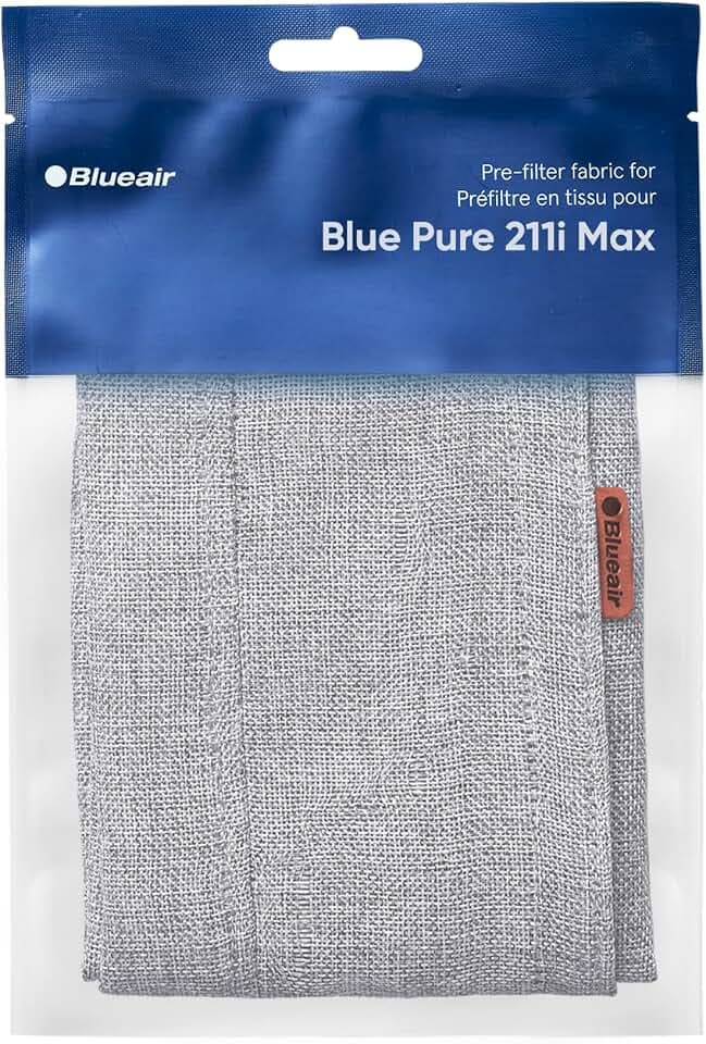 BLUEAIR Genuine 211i Max Air Purifier Washable Pre-Filter, Fog Grey