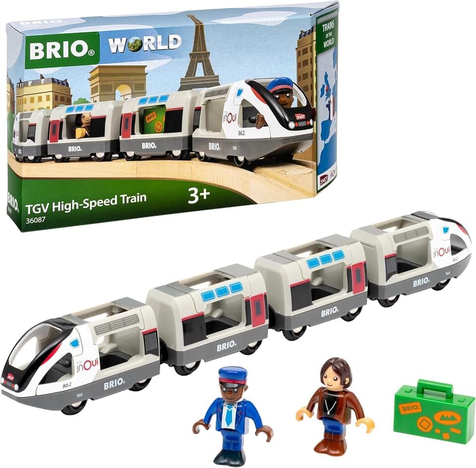 BRIO World TGV Hochgeschwindigkeitszug - Spielzeug ab 3 Jahre