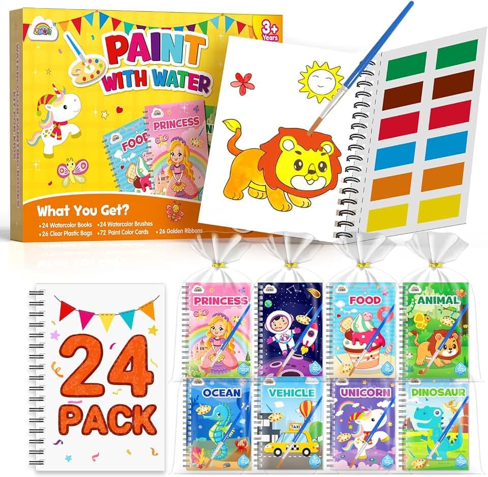 ZMLM 24 Pack Coloring Books - Party Favors for Kids 4-8 Goodie Bag Stuffers
