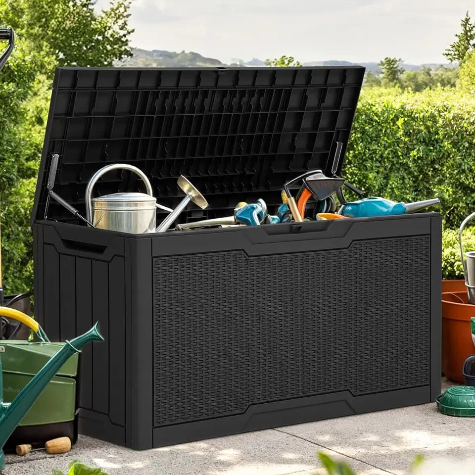 YITAHOME 80 Gallon Resin Deck Box