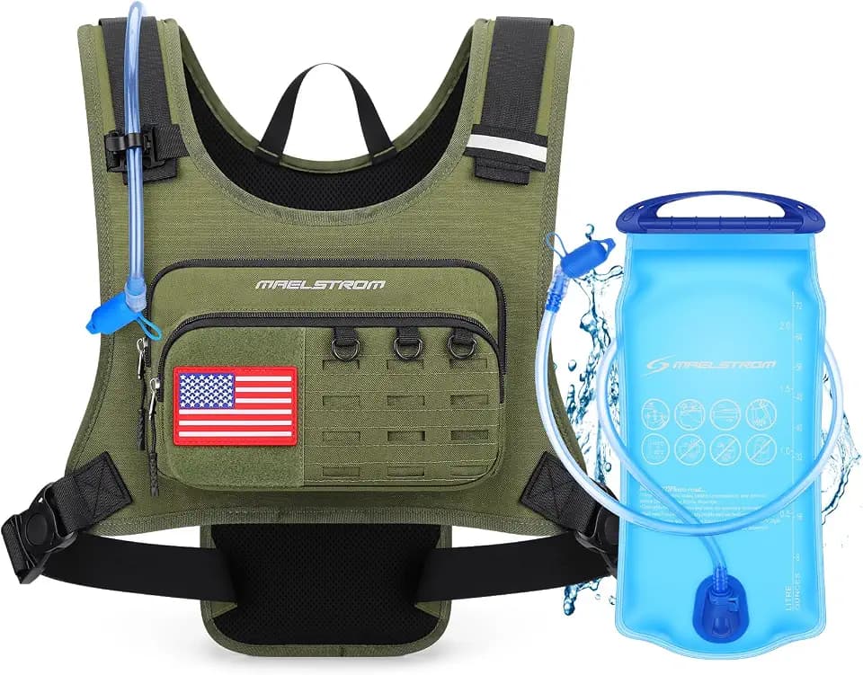 Maelstrom Hydration Running Vest with 2L Water Bladder for Men Women