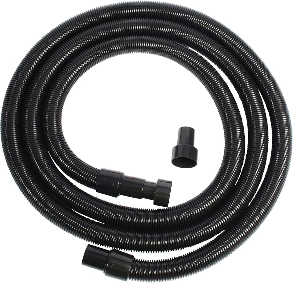Cen-Tec Systems 95435 15 Ft. Contractor Grade Shop Vacuum Hose, Black