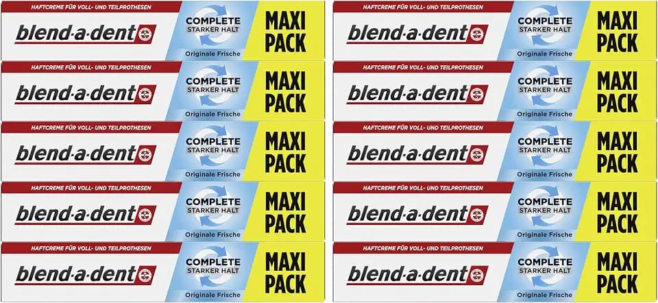 10x Blend-a-dent Super-Haftcreme extra stark Original 70g Vorteilspackung