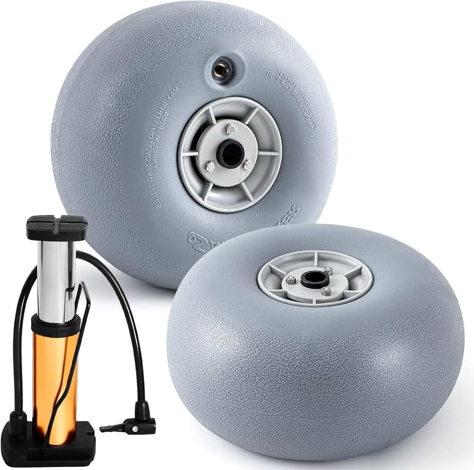 Lenwen 2 Pack PU Beach Balloon Wheels