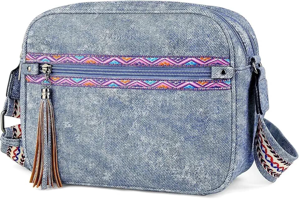 FADEON Crossbody Bags for Women, RFID 4 Card Slots