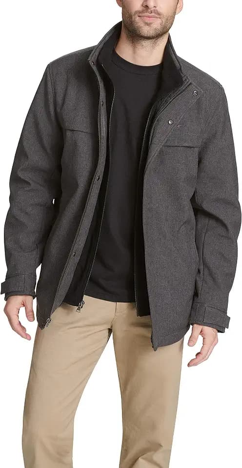 DOCKERS Men's Dwight Soft Shell Bib Jacket (Regular and Big & Tall Sizes)