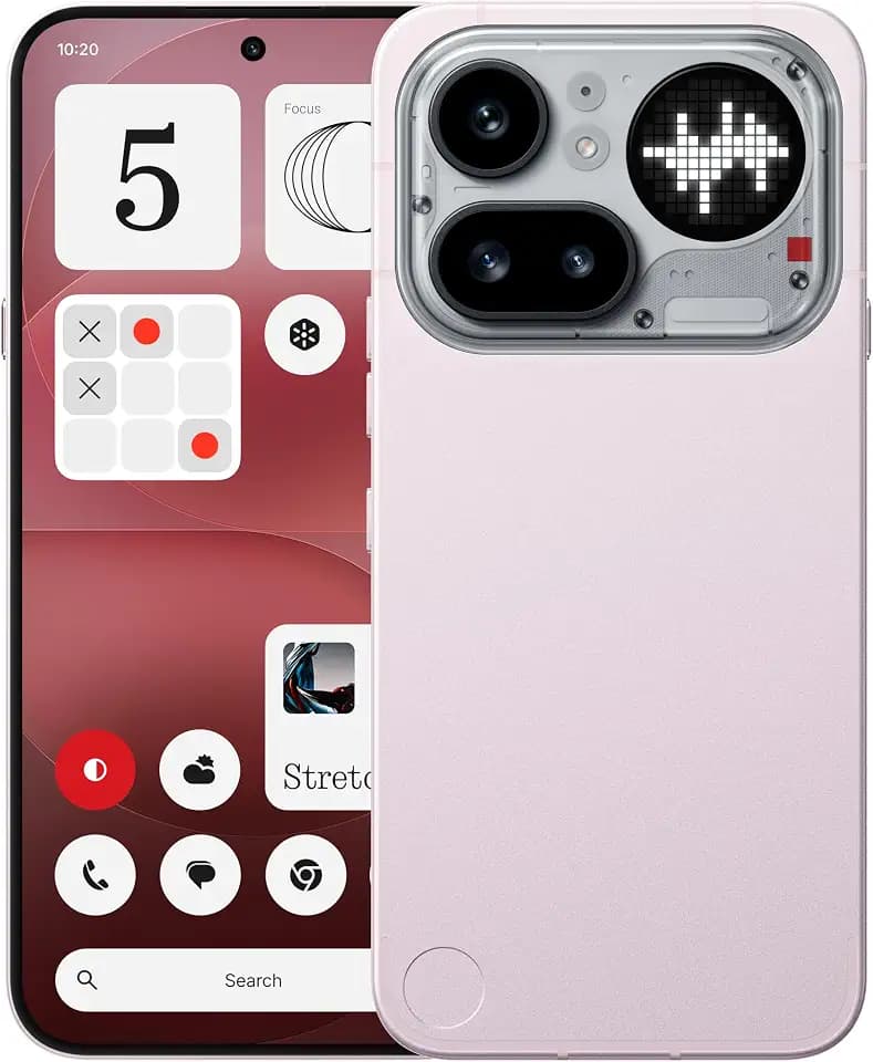 Nothing Phone (4a) Pro Cell Phone 2026 New, Unlocked Android 16 Smartphone, Triple-Lens Camera, AI Photo Edits, 6.83" 144Hz AMOLED Display, 5080mAh Battery, Dual-SIM Glyph Matrix (Pink, 12+256GB)