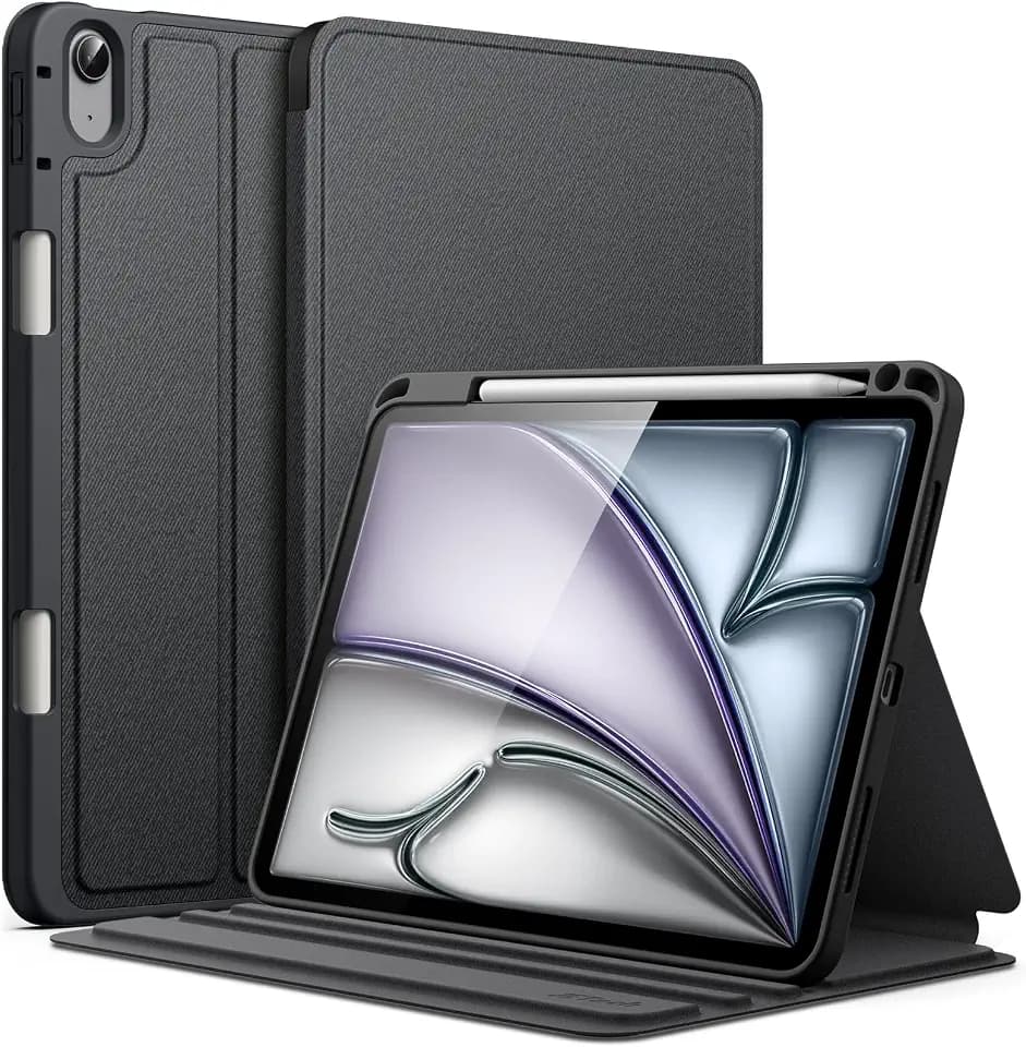 JETech Folio Case for iPad Air 11" M4/M3/M2 & iPad Air 5/4, Black