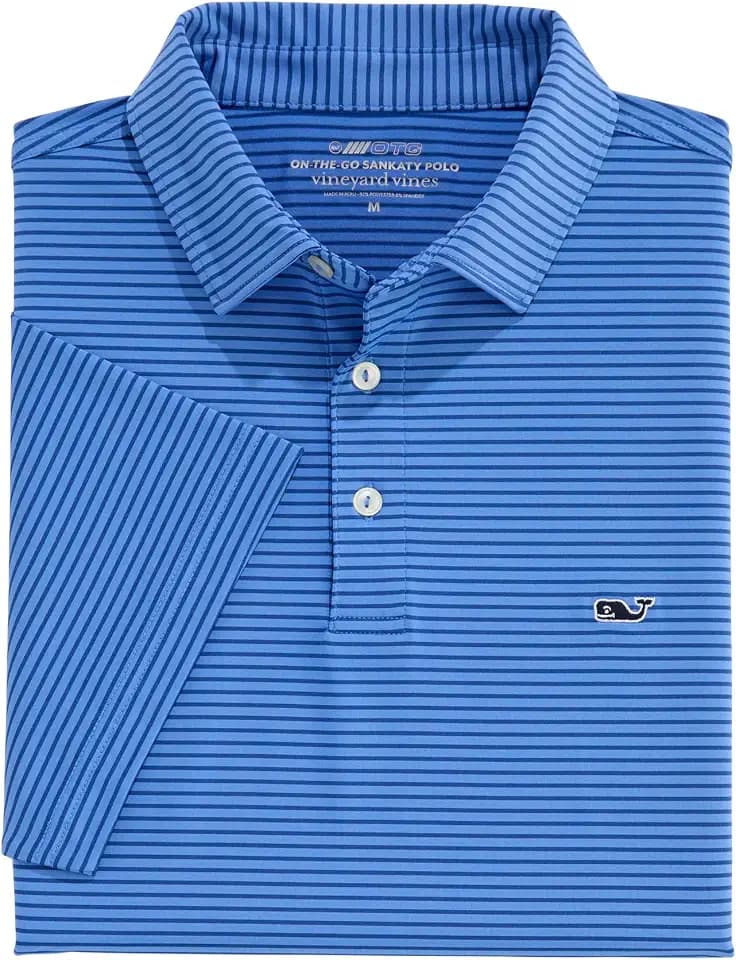 vineyard vines Men's Bradley Stripe Sankaty Polo