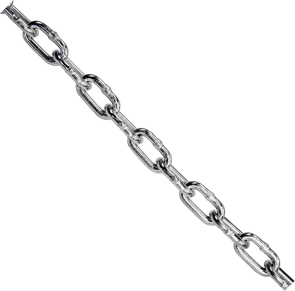 KingChain | 1/4-in x 25 ft Zinc-Plated Proof Coil Chain, Grade 30, 1300 lb