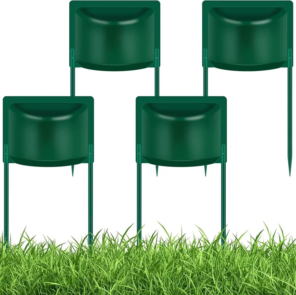 Sprinkler Guards Shields 4 Pack, Sprinkler Splash Guard, Overspray Control Shield, Sprinkler Head Protector Cover for Outside Sprinklers, Lawn Yard Garden Farm Irrigation