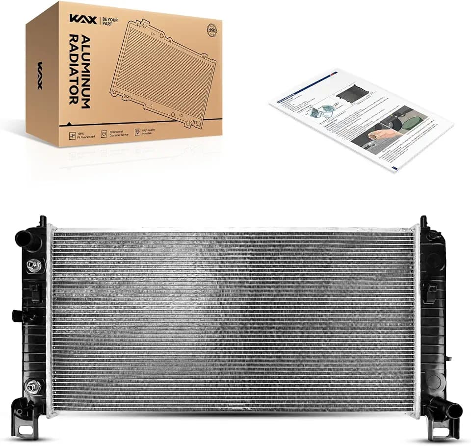 KAX CU2423 Engine Radiator, Compatible with Silverado/Sierra 1500/2500/1500 HD, Escalade, Escalade ESV/EXT, Avalanche, Suburban, Tahoe, Yukon, H2, (w/o EOC (Engine Oil Cooler))