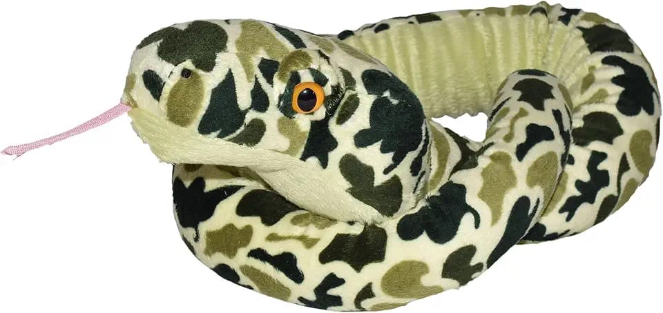Wild Republic Snakesss Camo Green Stuffed Animal - 54"