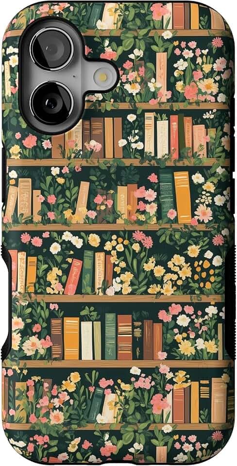 Casely iPhone 17 Case | Book Nook | Floral Library | Bold Protective Design | Compatible with MagSafe