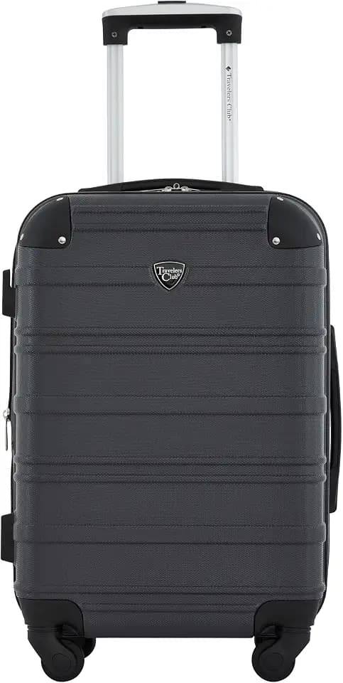 Travelers Club Phoenix Luggage, Blackened Pearl, 22-Inch Carry-On
