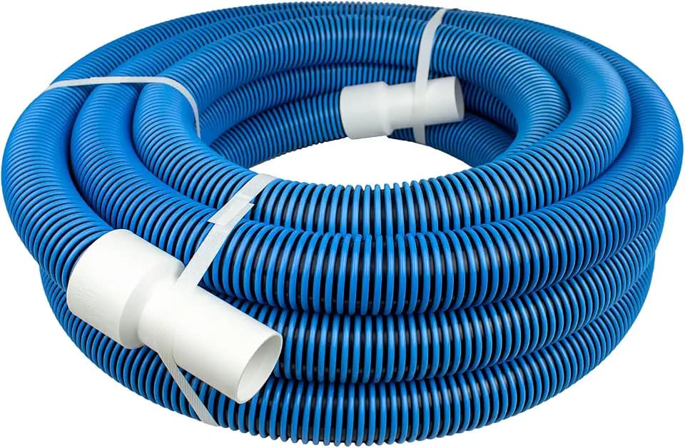 Manual Swimming Pool Vacuum Hose, 35 Ft x 1-1/2 in., Made in USA