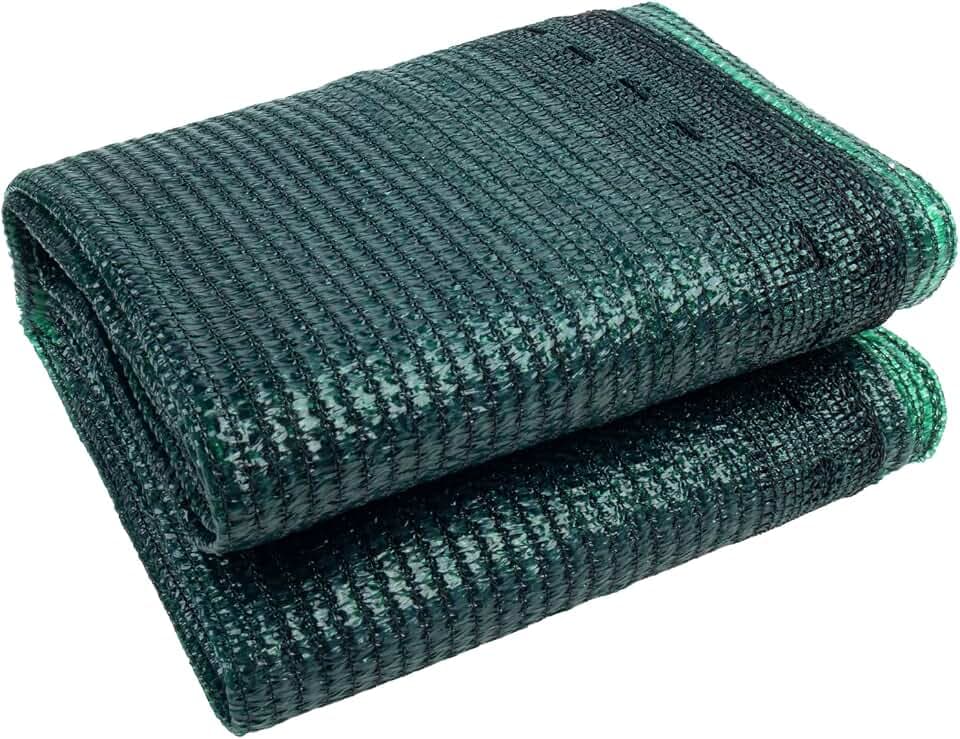 LOVE STORY Shade Cloth for Garden, 70% 6.5x20FT Plant Cover, Dark Green