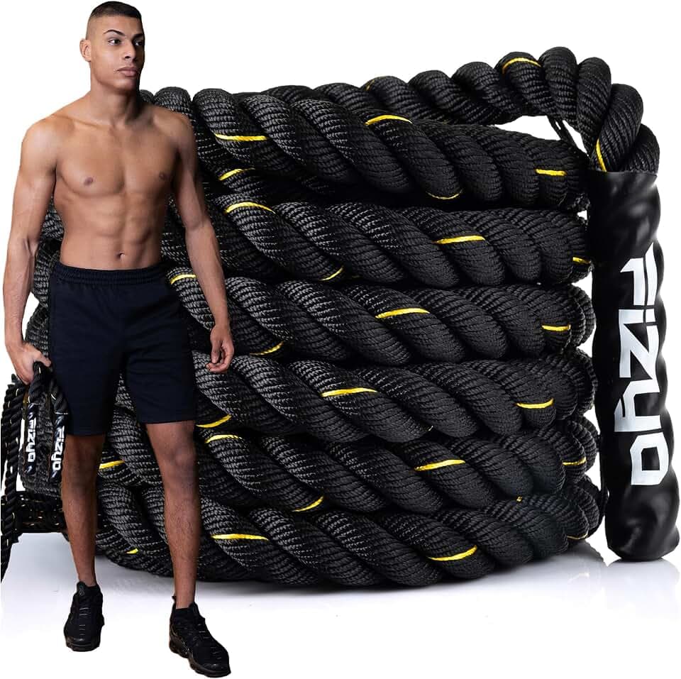 FIZYO Battle Rope 12m – Trainingsseil Fitness für Functional Training