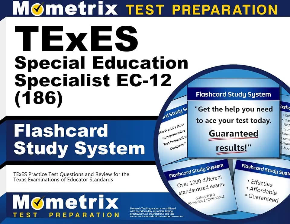 TExES Special Education Specialist EC-12 (186) Flashcard Study System: TExES Practice Test Questions and Review for the Texas Examinations of Educator Standards