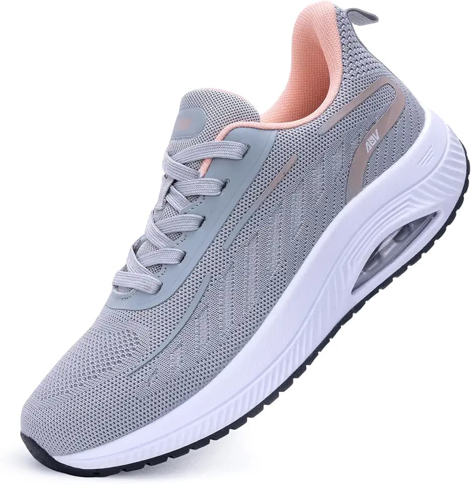 RomenSi Plantar Fasciitis Shoes Women Walking Arch Support Sneakers
