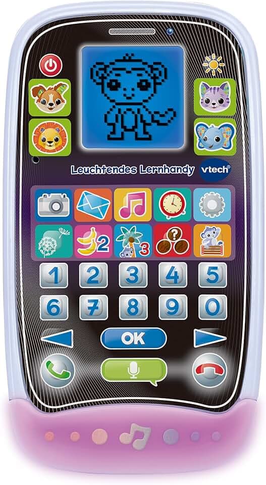 VTech Leuchtendes Lernhandy - Spielzeugtelefon ab 3 Jahren
