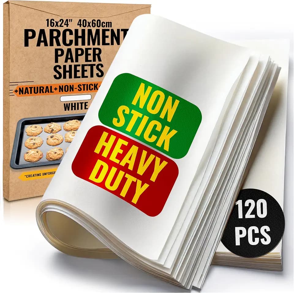 120 Pcs 16x24" Parchment Paper Sheets by Baker's Signature